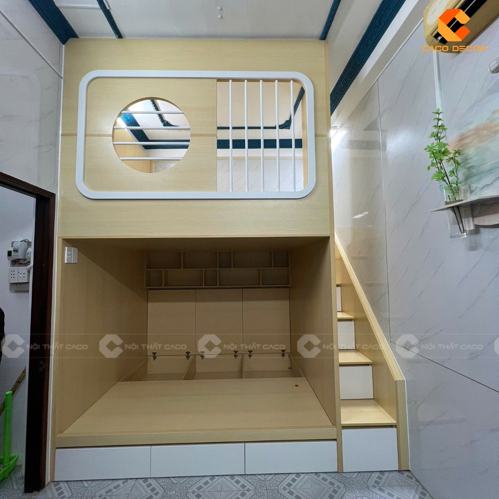 Hình ảnh thực tế khi bàn giao giường tầng thông minh